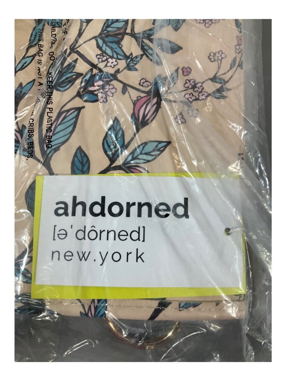 ahdorned Women's Multi-Color Messenger Bag with Floral & Bee Design and Bonus Po